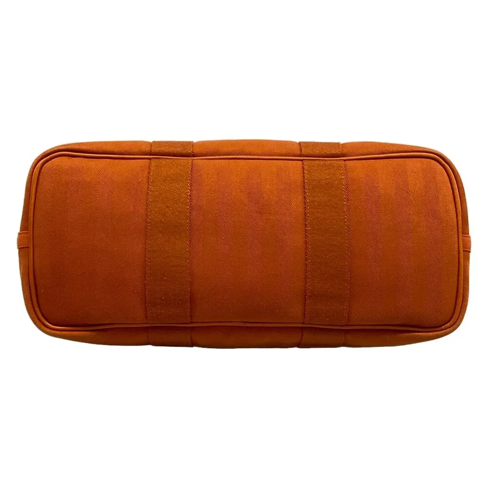Hermès Valparaiso MM Handbag Toile chevron Leather